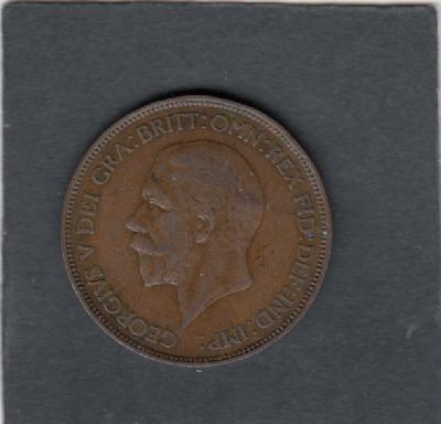 Beschrijving: 1 Penny  GEORGIUS V  